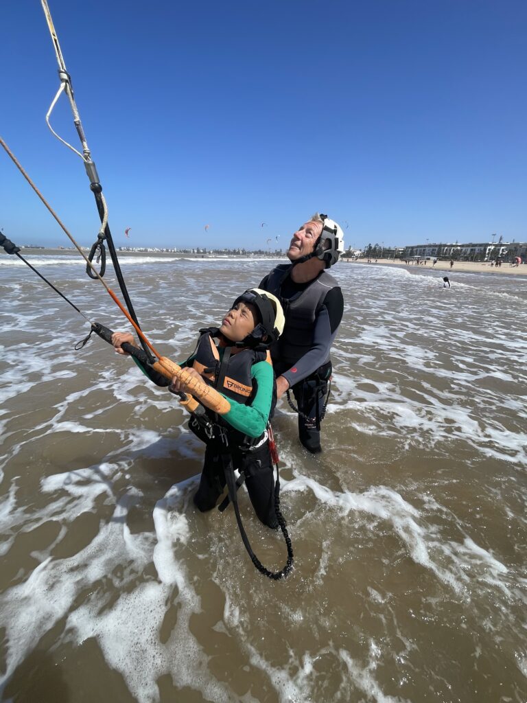 Kitesurf vibe in winter time